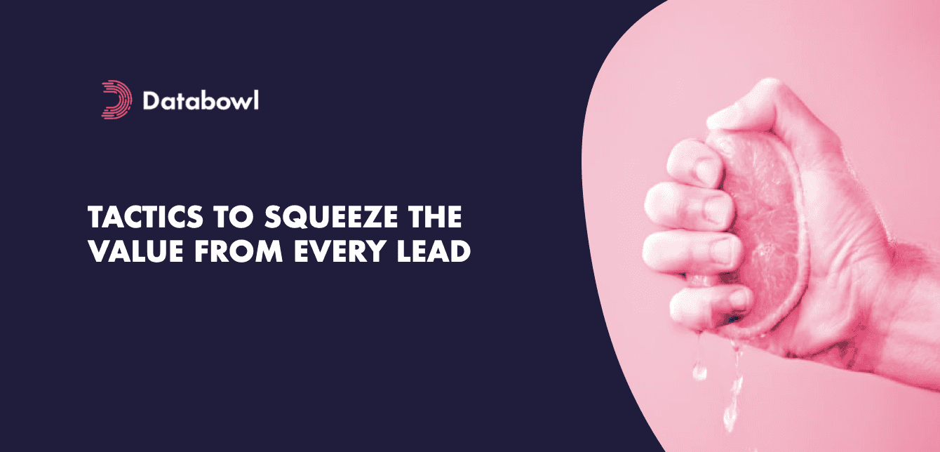 Tactics To Squeeze The Value From Every Lead